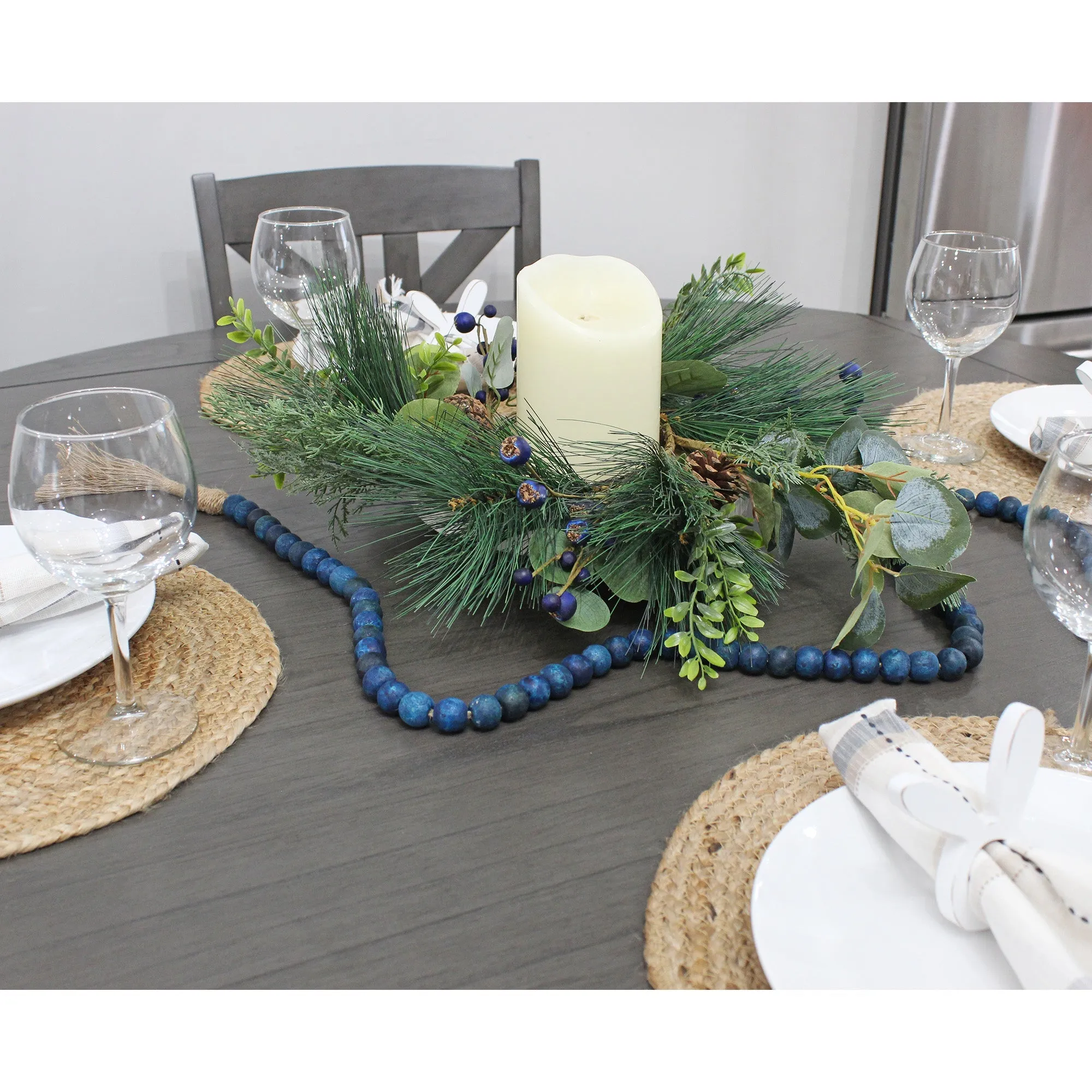 Christmas Blueberry Candle Wreath (Case of 8)