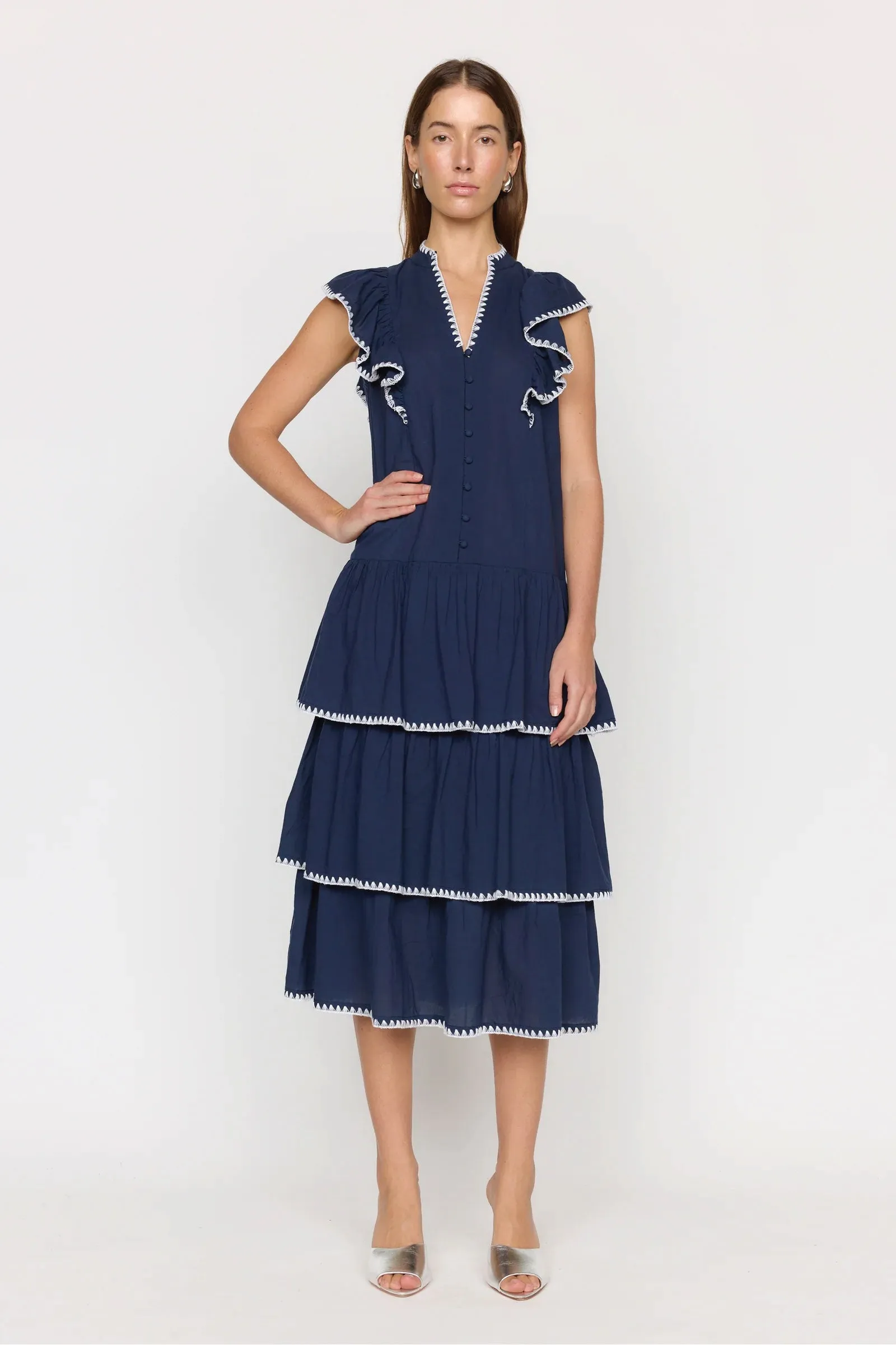 Christy Lynn Greer Dress in Navy