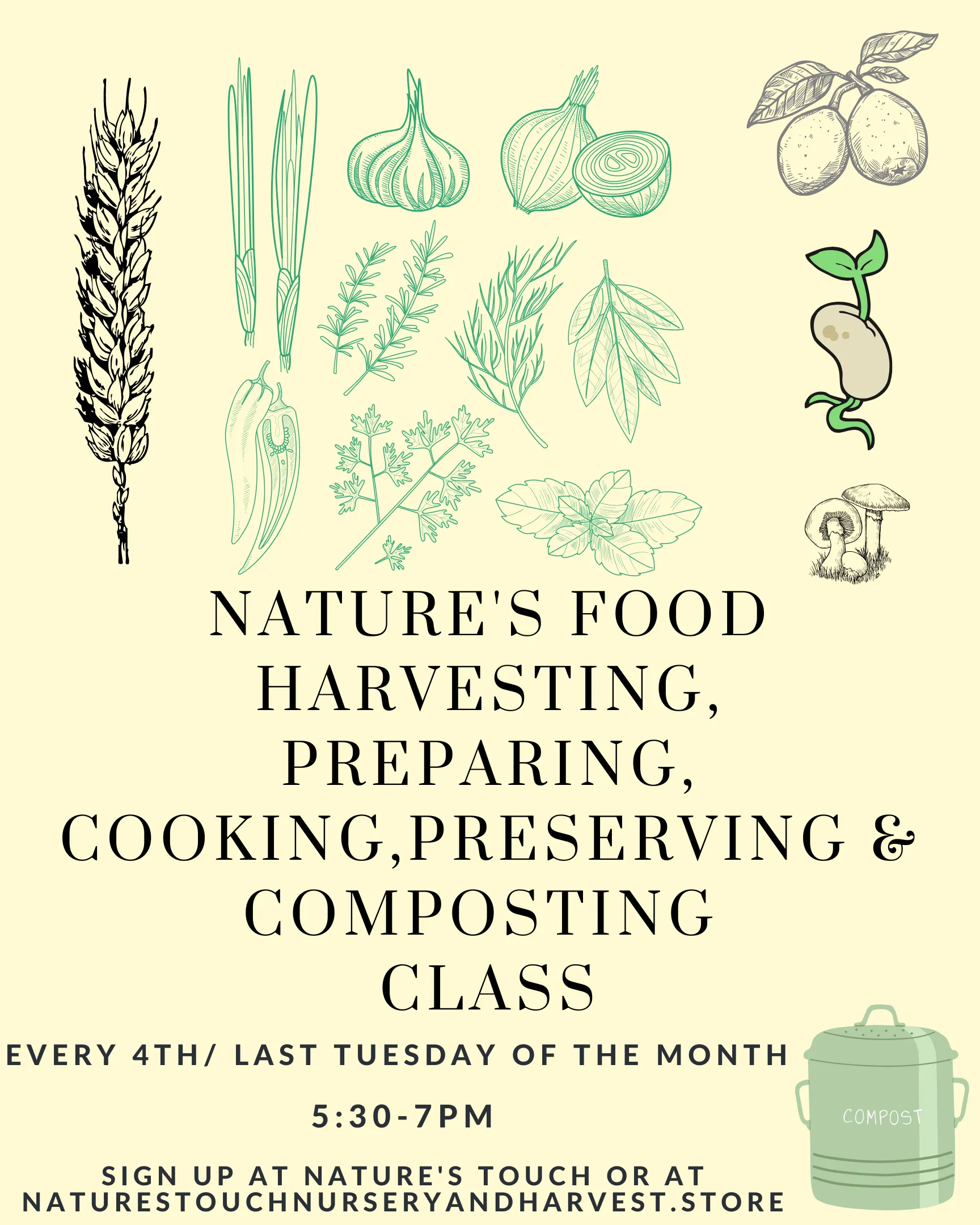 Collecting, Preparing & Cooking Class Coming to Sunday's SOON...