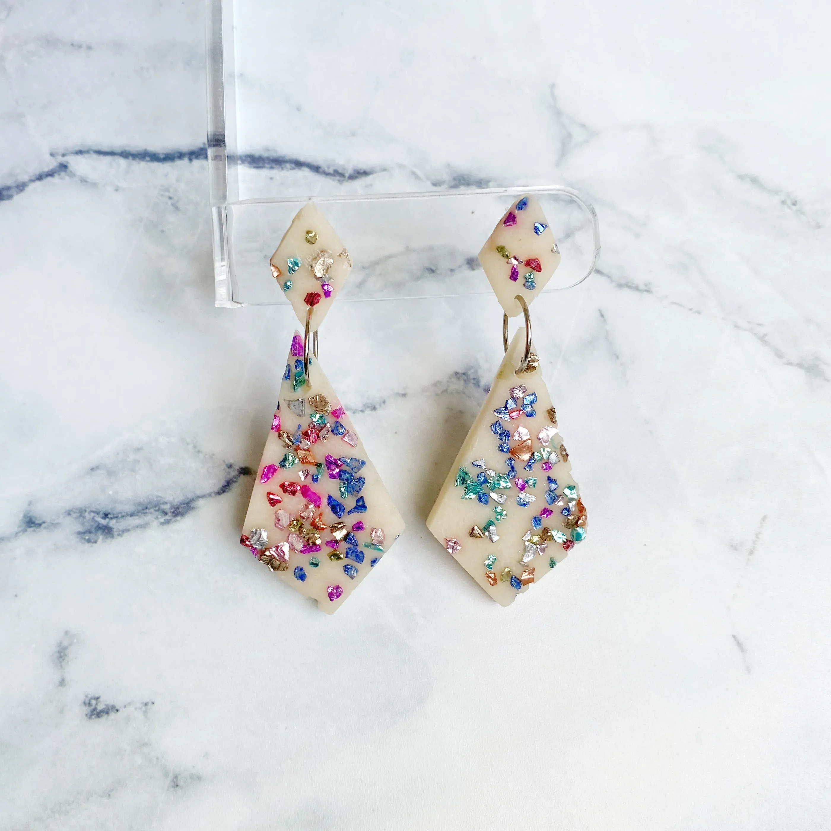 Confetti Party Clay earrings