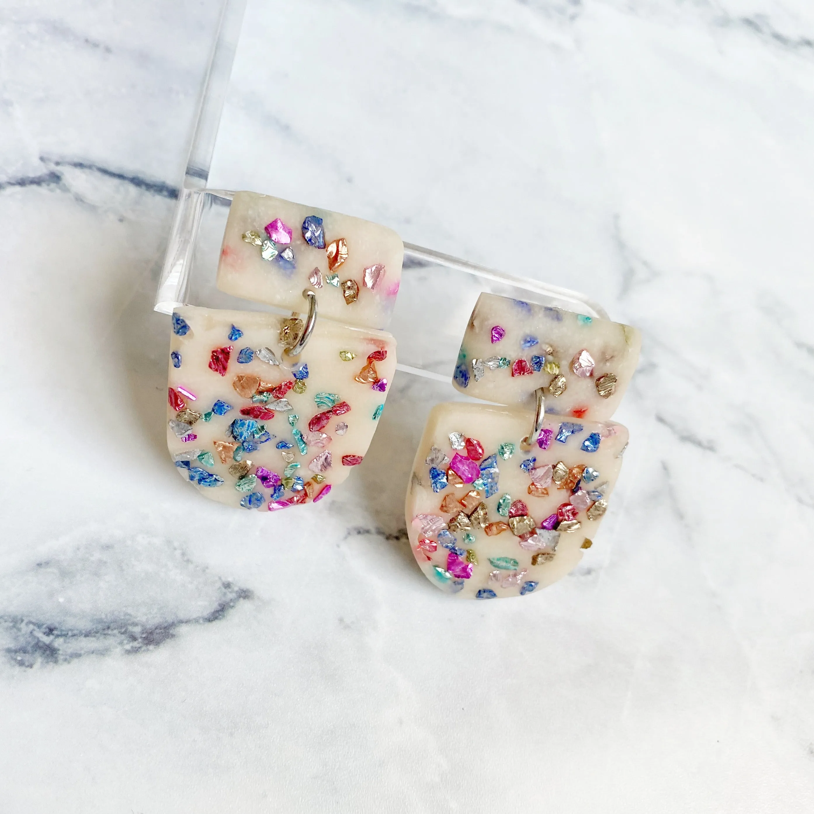 Confetti Party Clay earrings
