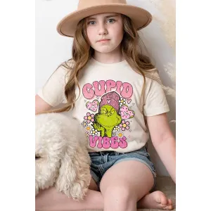 CUPID VIBES,VALENTINE’S DAY KIDS GRAPHIC TEE