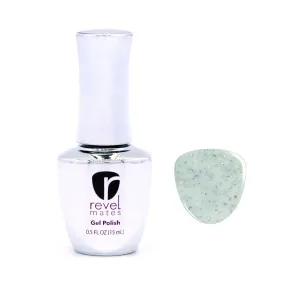 D791 Botanical Garden Green Flake Gel Polish