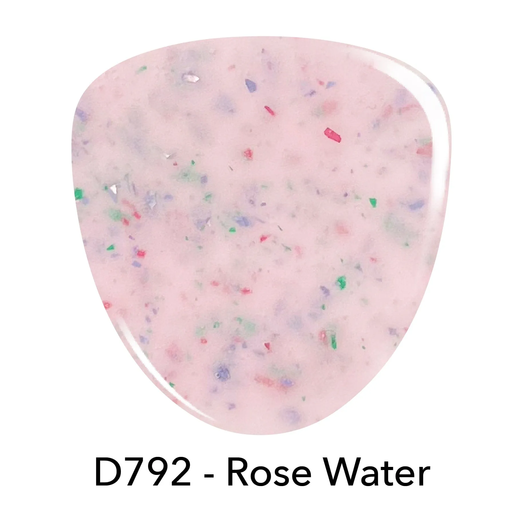 D792 Rose Water Pink Flake Dip Powder