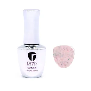 D792 Rose Water Pink Flake Gel Polish