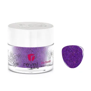 D990 Aspire Purple Glitter Dip Powder