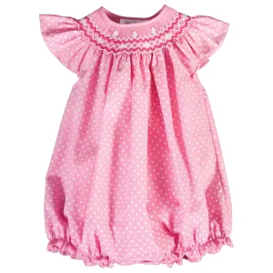 Daphne Pink Smocked Bubble