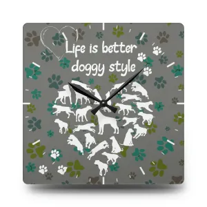 Doggy Style Wall Clock