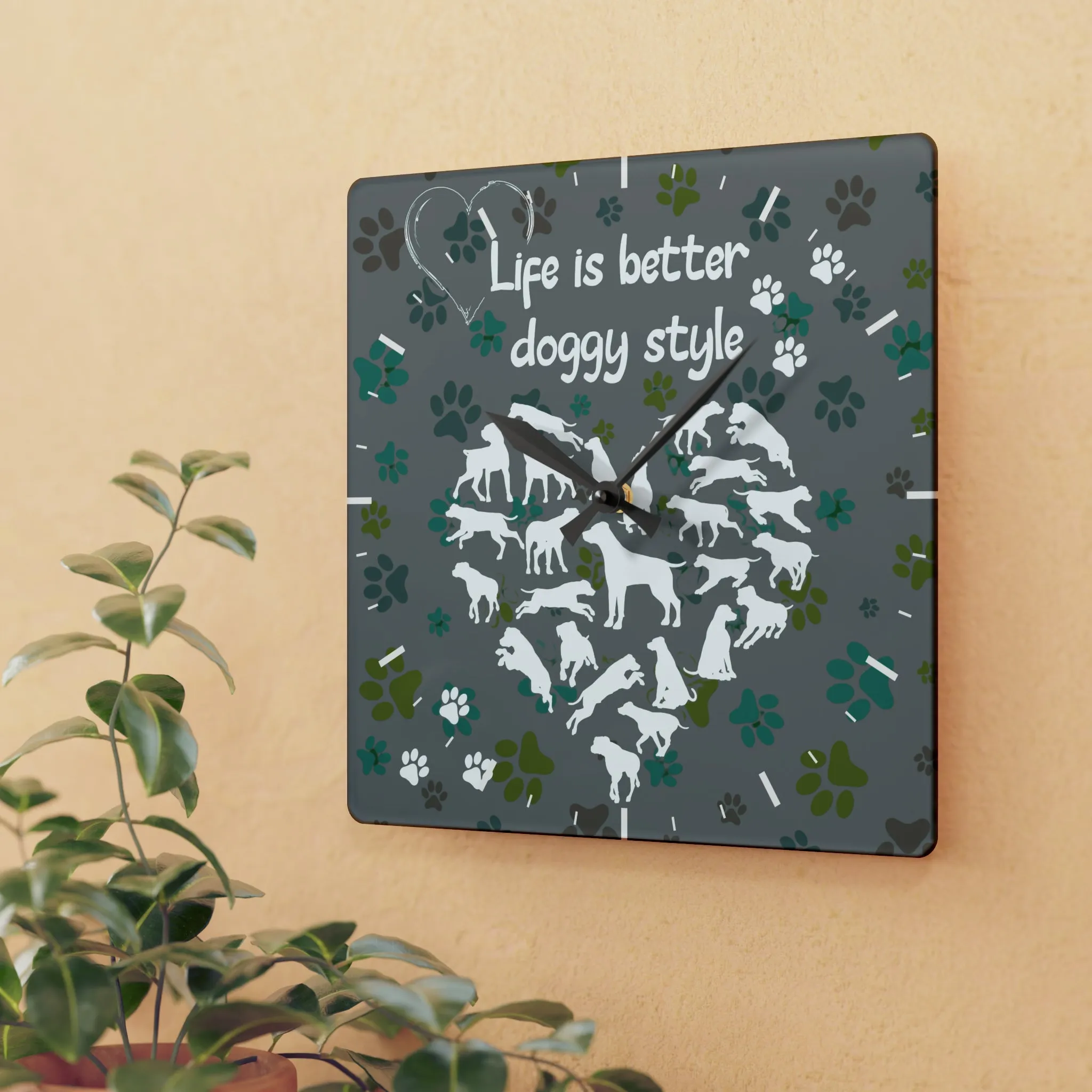 Doggy Style Wall Clock