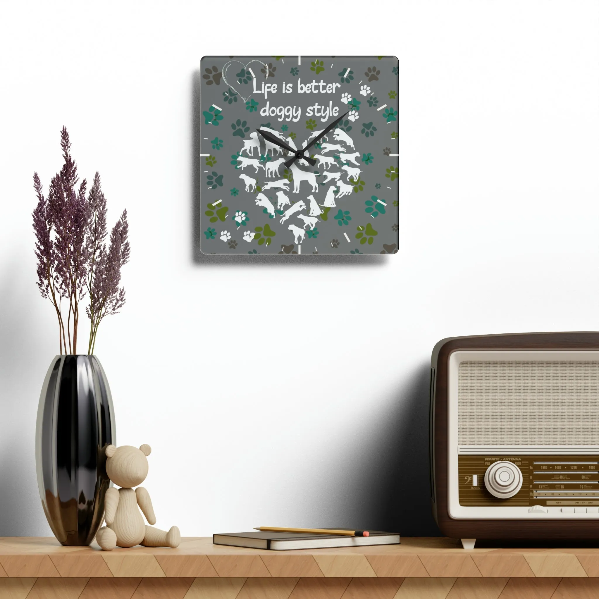 Doggy Style Wall Clock