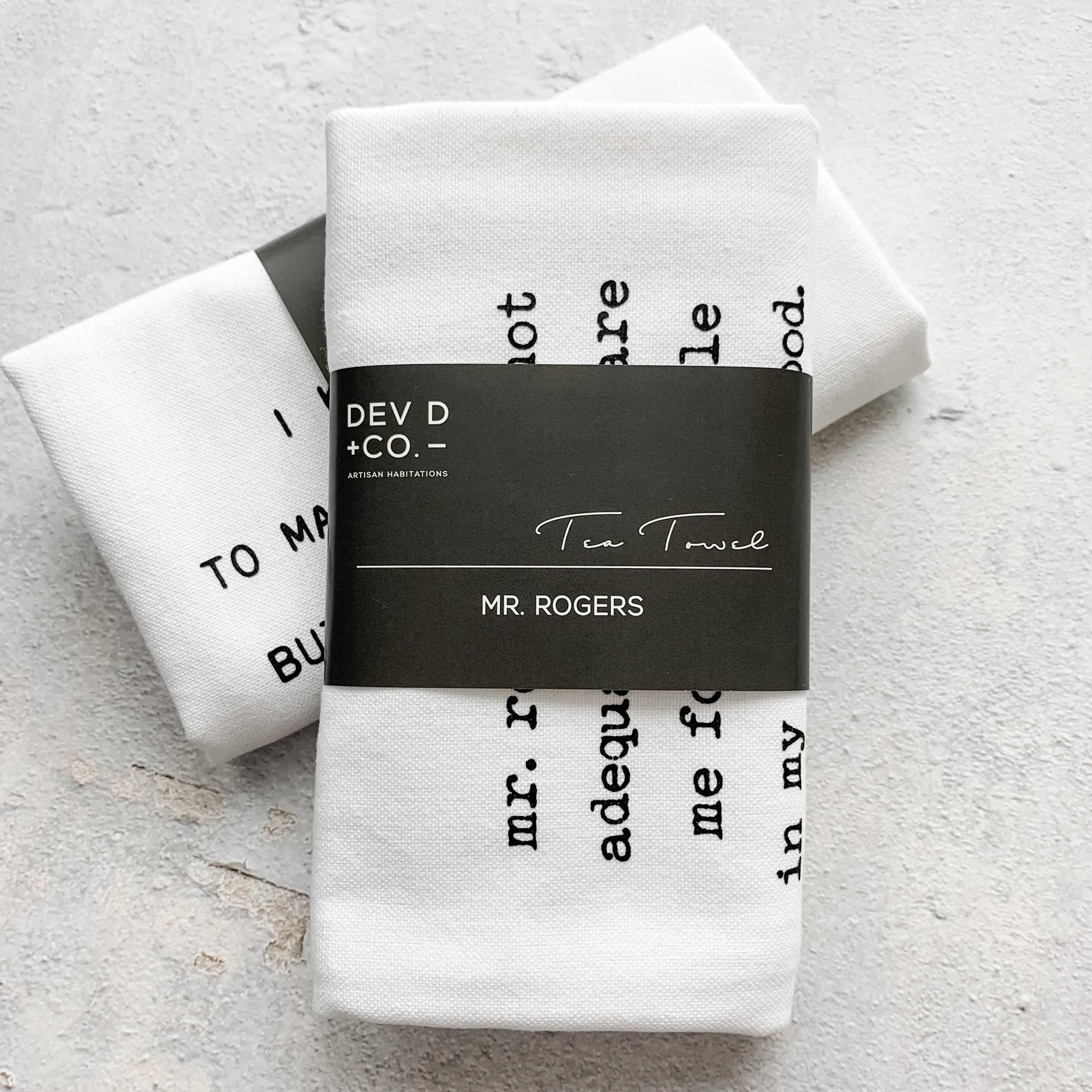 Don’t Come In Here - Tea Towel - Christmas Décor: BLACK