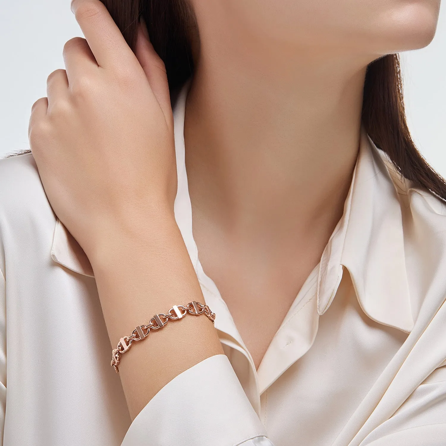 Dual D.D Silver Bracelet JDRBPVF21XX