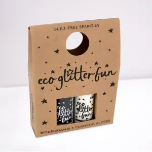 Eco Glitter Sparkle Blends 2 Set - Black & White