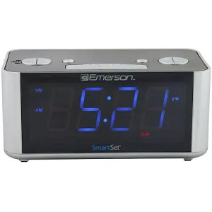Emerson SmartSet Alarm Clock Radio, USB port for iPhone/iPad/iPod/Android and