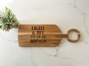 Engraved Serving Board with Handle