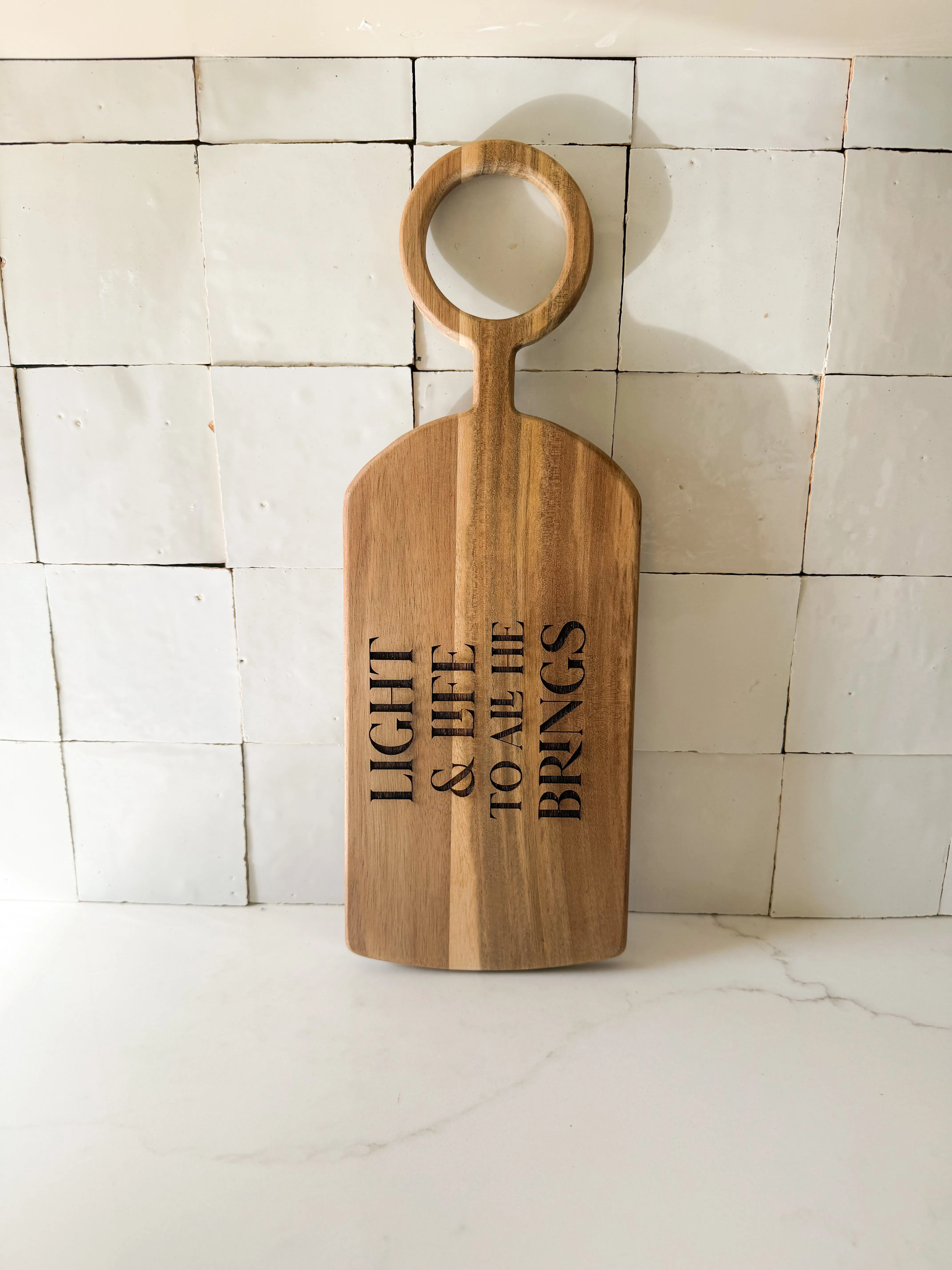 Engraved Serving Board with Handle