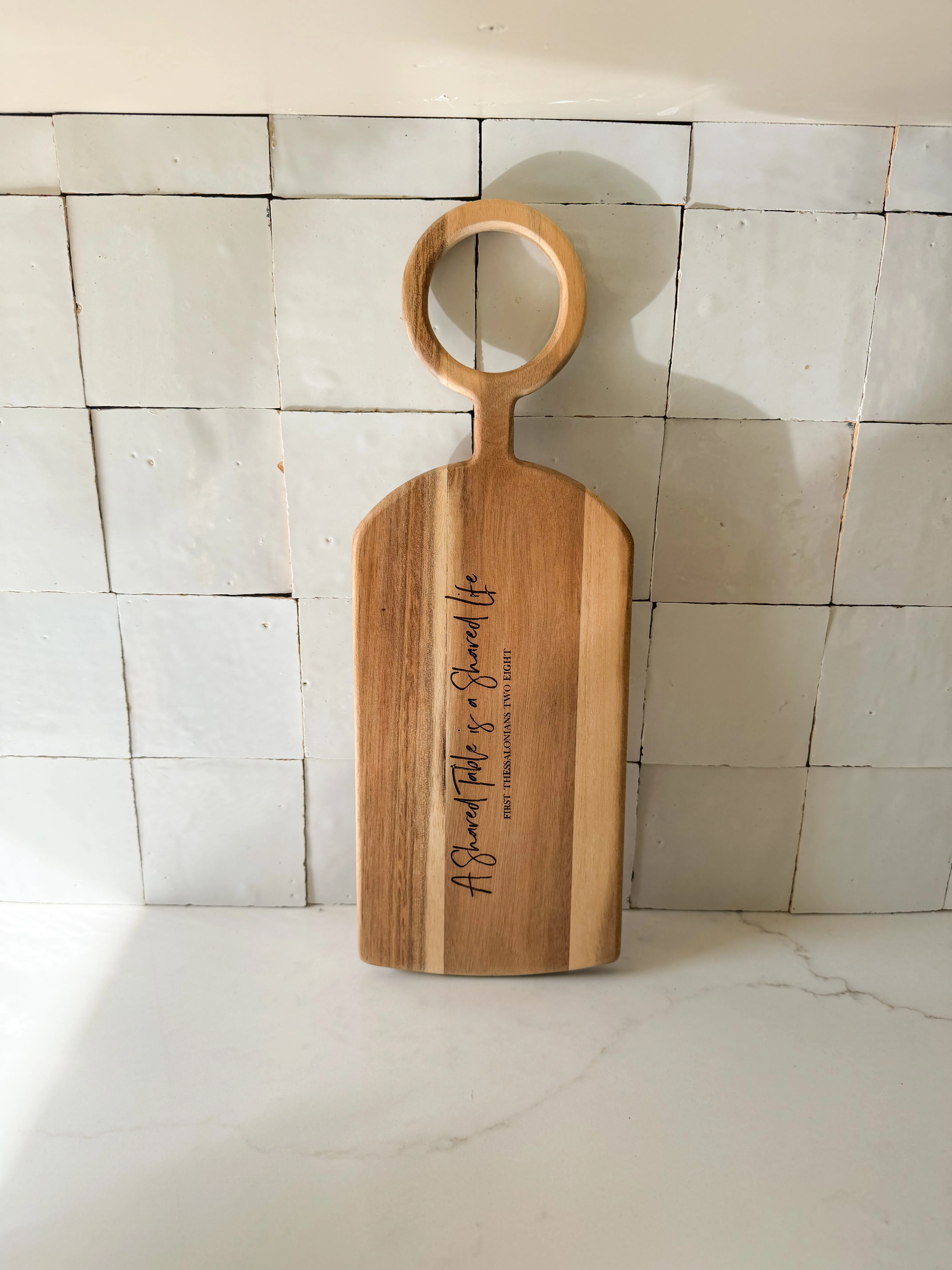 Engraved Serving Board with Handle