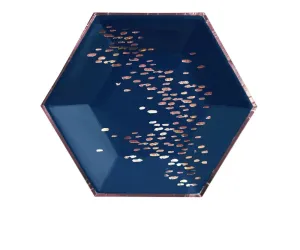Erika : Navy Speckle Side Plates