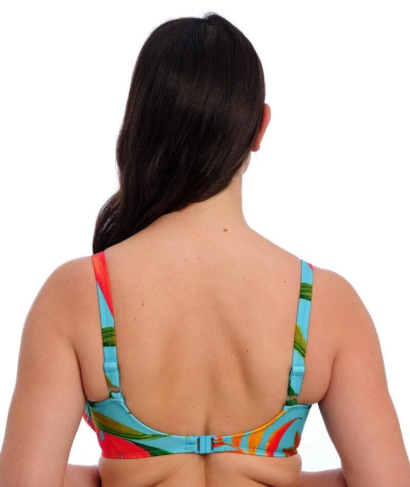 Fantasie Swim Pichola Underwire Gathered Full Cup Bikini Top - Aqua
