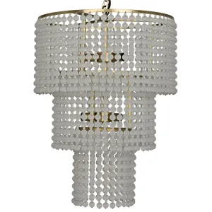 Fatima Chandelier, Antique Brass