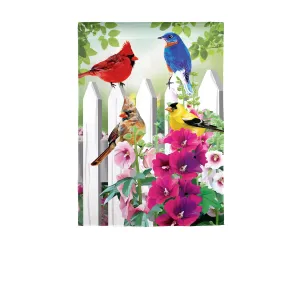 Fence Friends Garden Linen Flag,14l9702