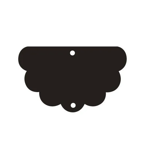 Frilly Scallop Assorted Sizes - 2 Pair