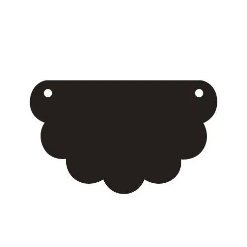 Frilly Scallop Assorted Sizes - 2 Pair