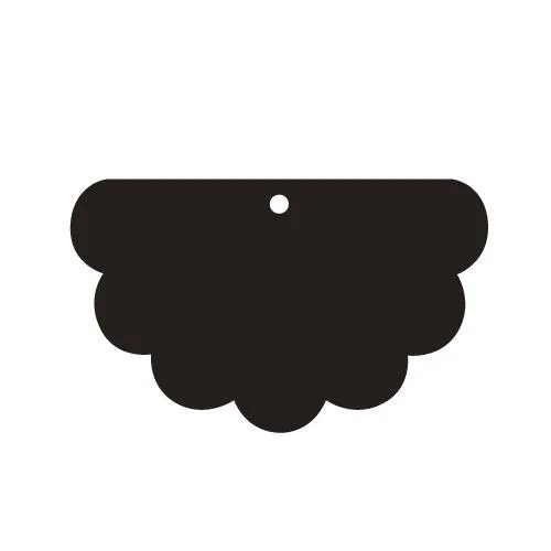 Frilly Scallop Assorted Sizes - 2 Pair