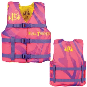 Full Throttle Character Life Vest - Youth 50-90lbs - Pink [104200-105-002-15]