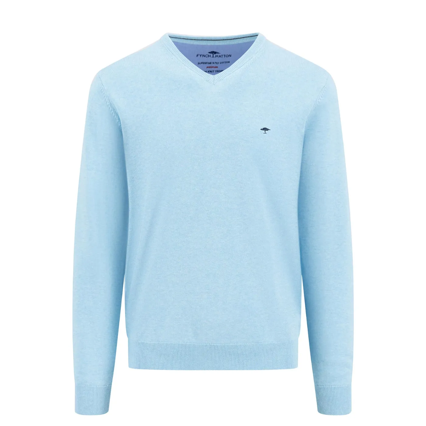 Fynch Hatton Superfine Cotton V-Neck
