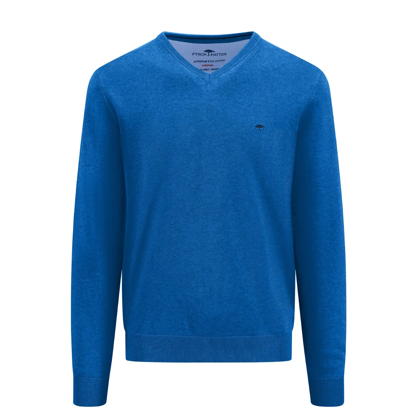 Fynch Hatton Superfine Cotton V-Neck