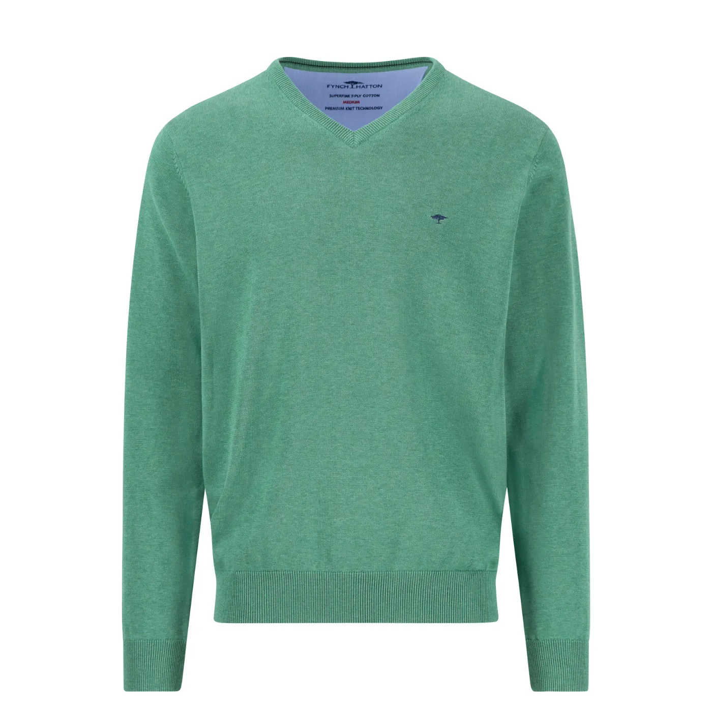 Fynch Hatton Superfine Cotton V-Neck