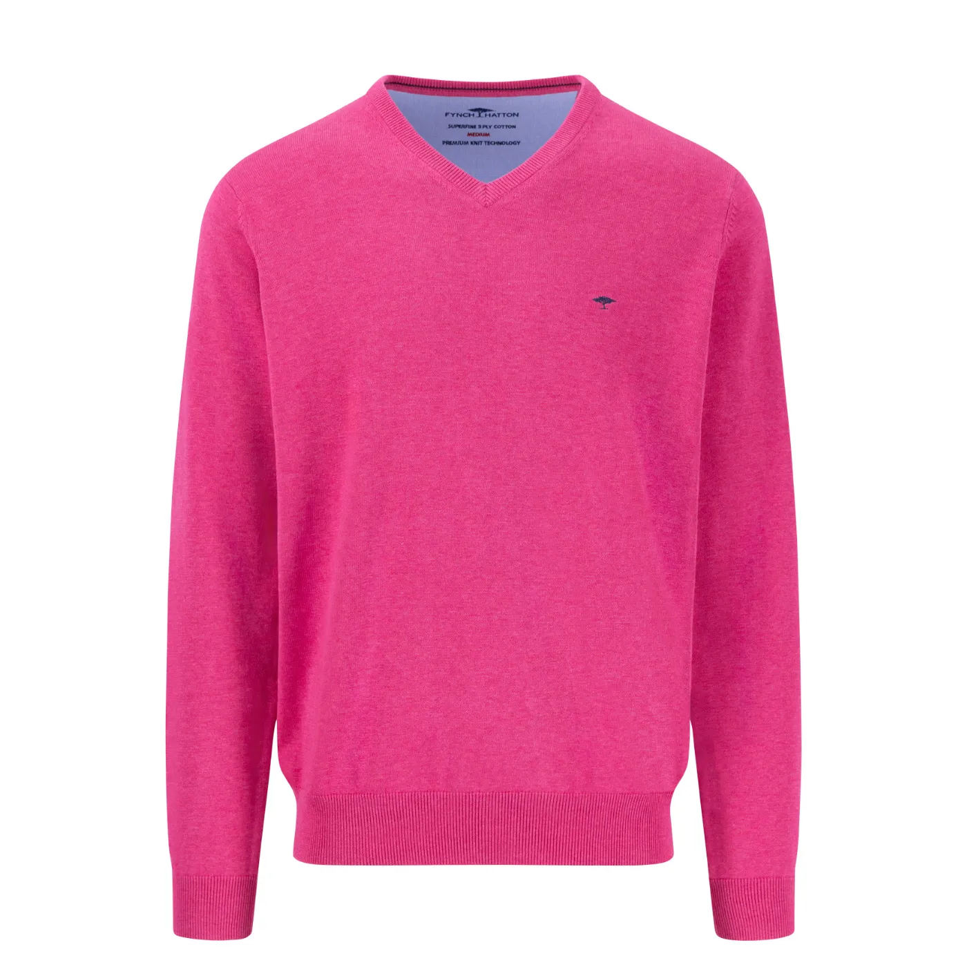 Fynch Hatton Superfine Cotton V-Neck