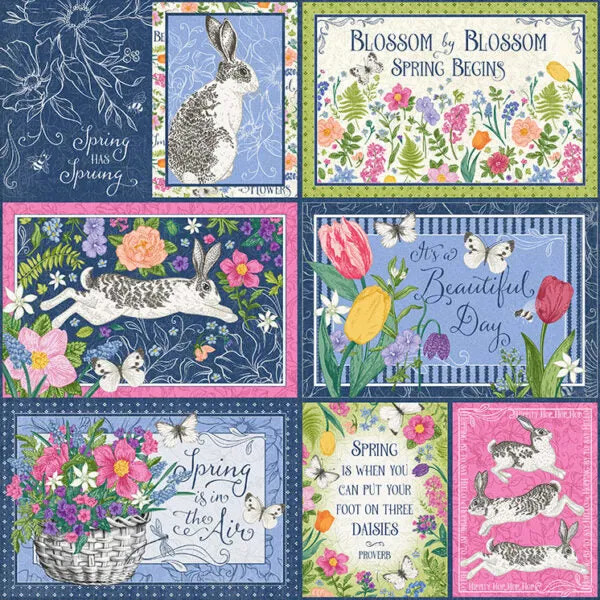 G45 - Spring is in the Air - 12x12 Single Sheet / Hopping by to say Hello