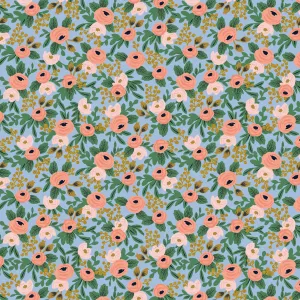 Garden Party, Rosa in Chambray Metallic