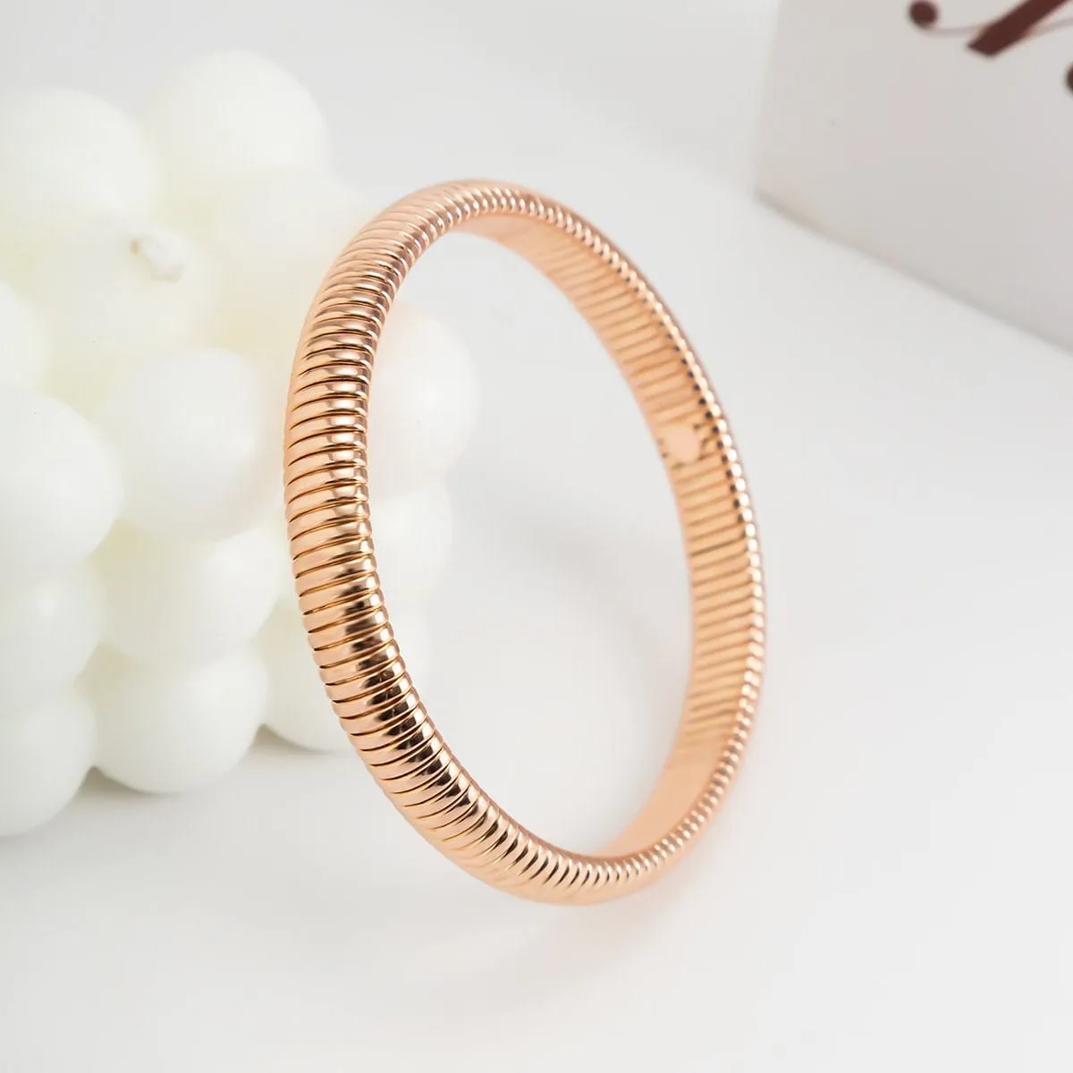Geometric Metallic Bangle Bracelet