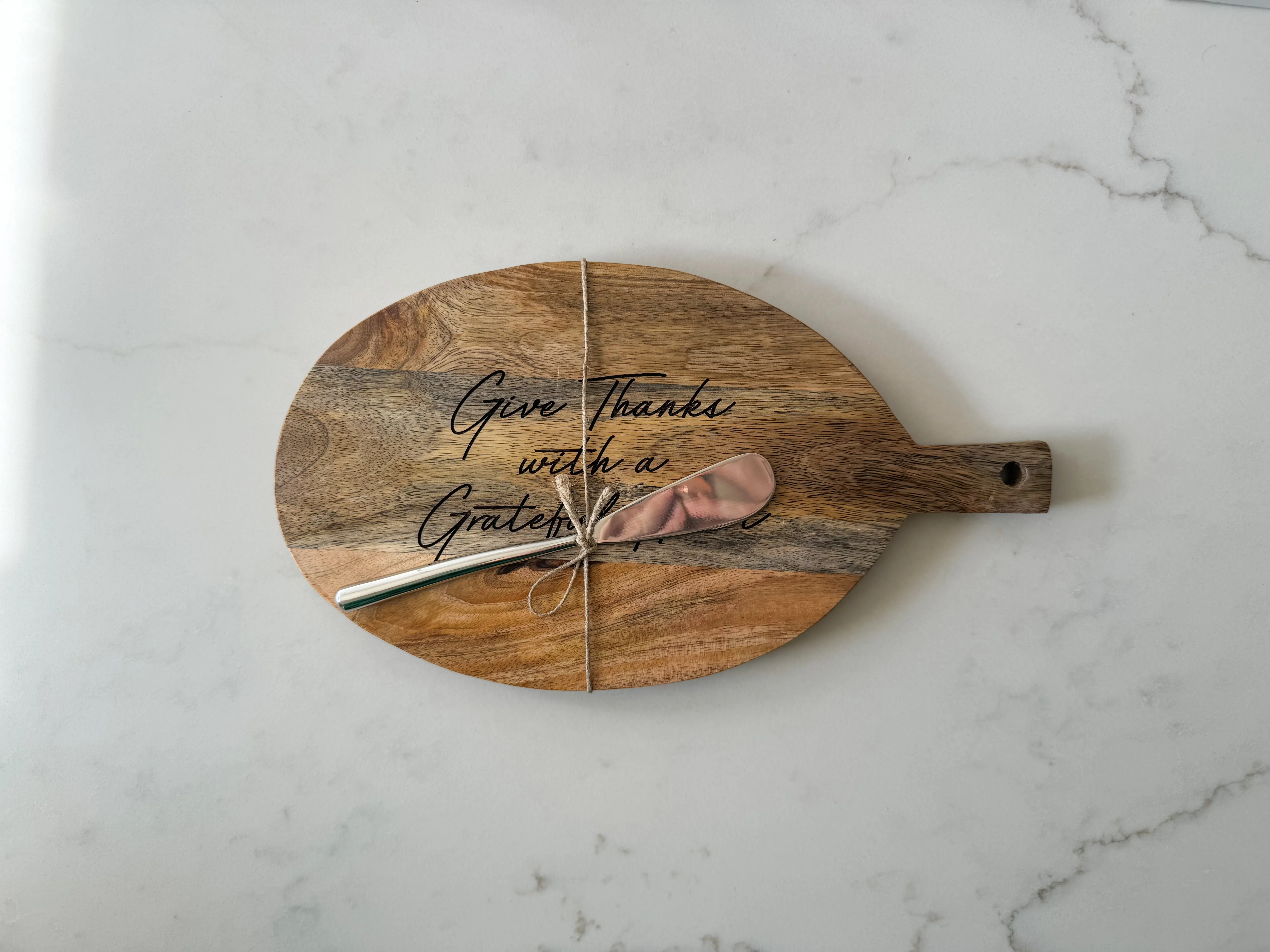 Give Thanks with a Grateful Heart Serving Board
