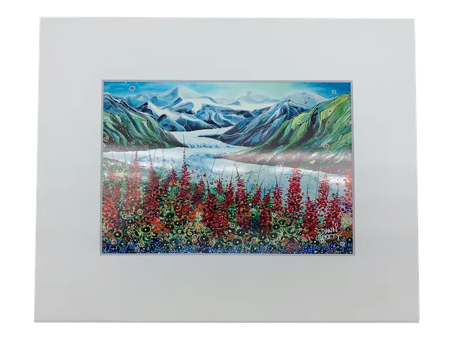 Glacier Valley Giclee Print 8"x10"