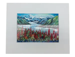 Glacier Valley Giclee Print 8"x10"