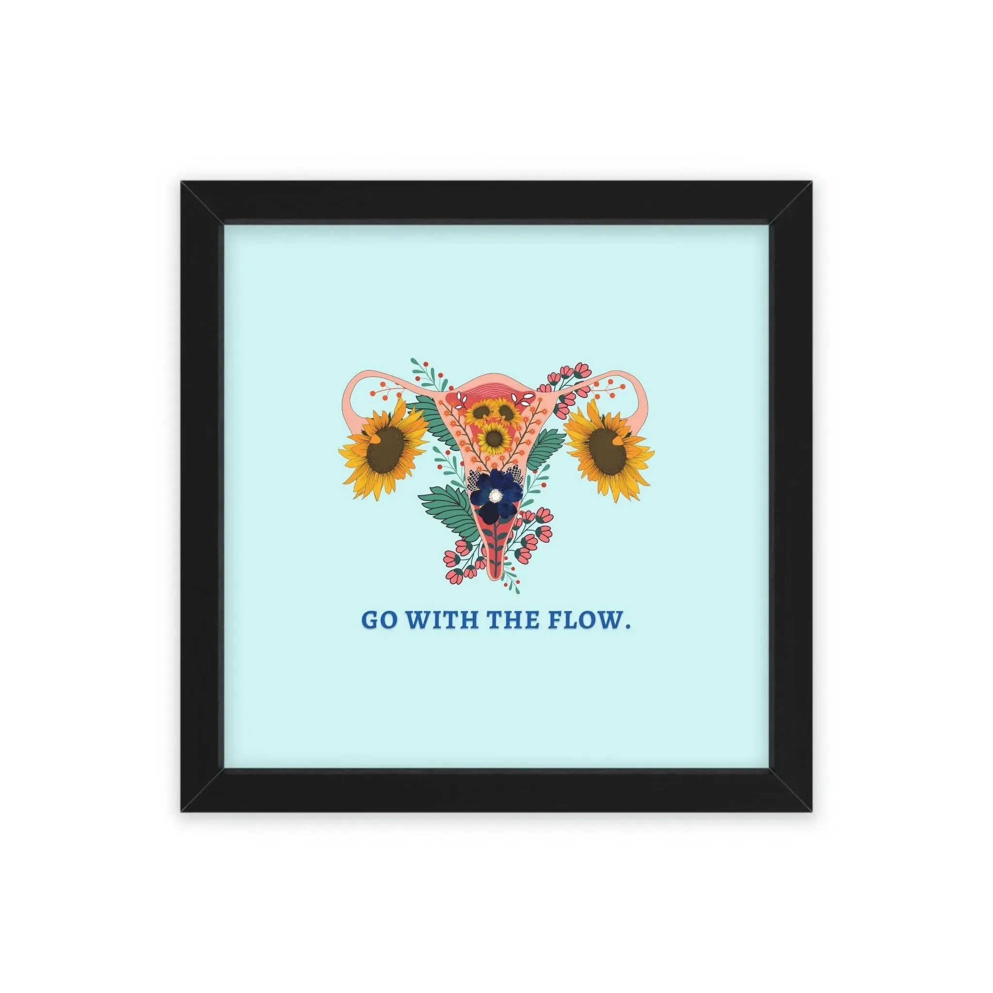 Go with the Flow Feminine Poster Wall Art