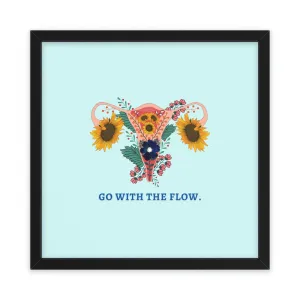 Go with the Flow Feminine Poster Wall Art