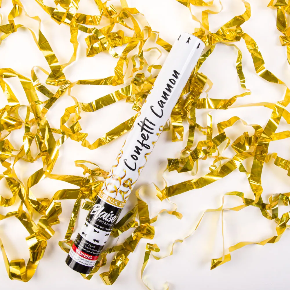 Gold Metallic Streamer Cannon