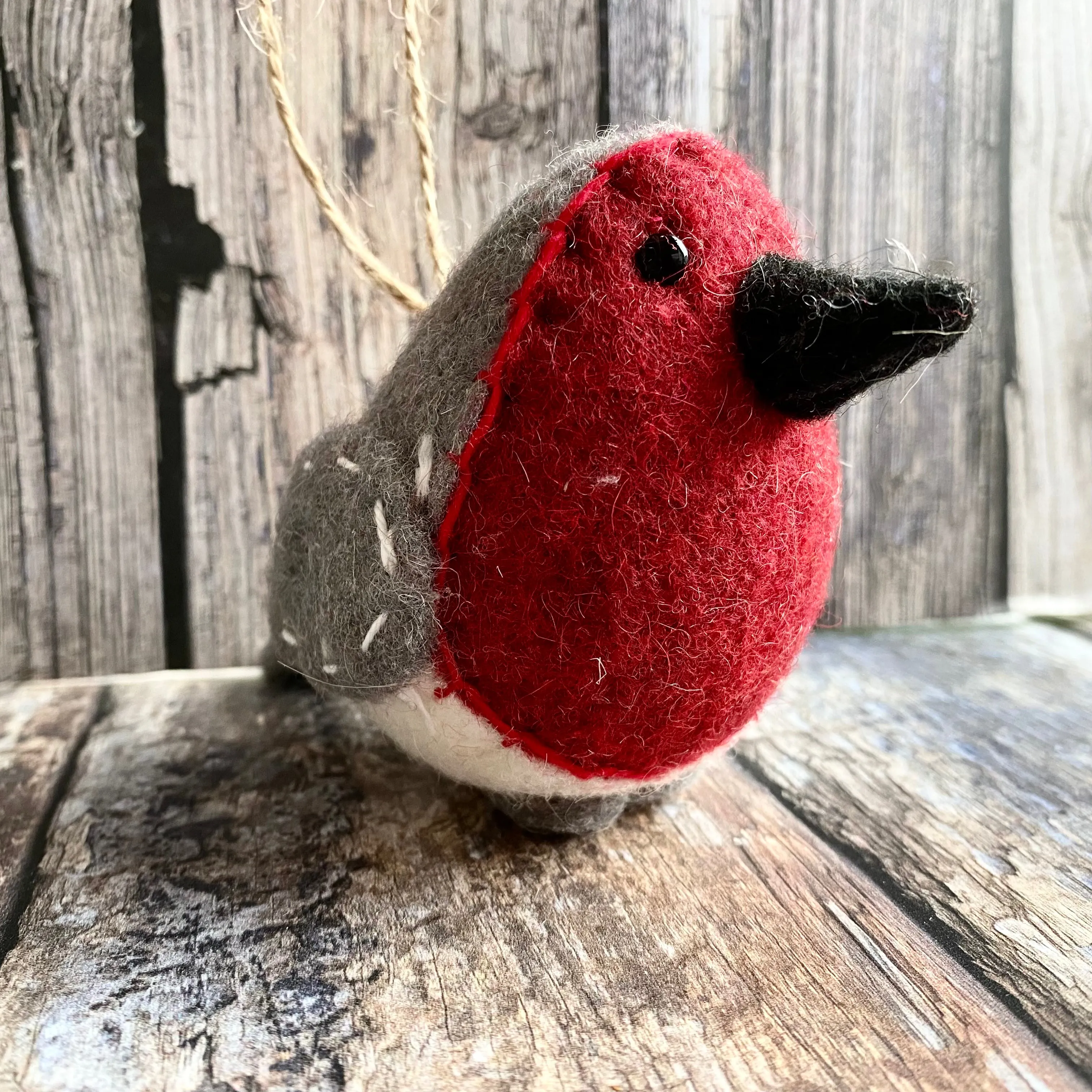 Hanging Christmas Robin