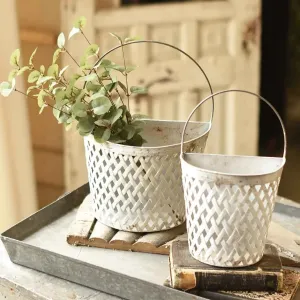 Hanging Plaited Pail