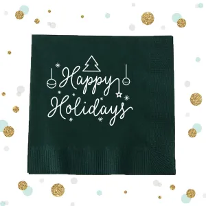 Happy Holidays - Holiday Napkin #7