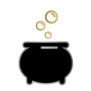 Harry Potter: cauldron (silver & gold)