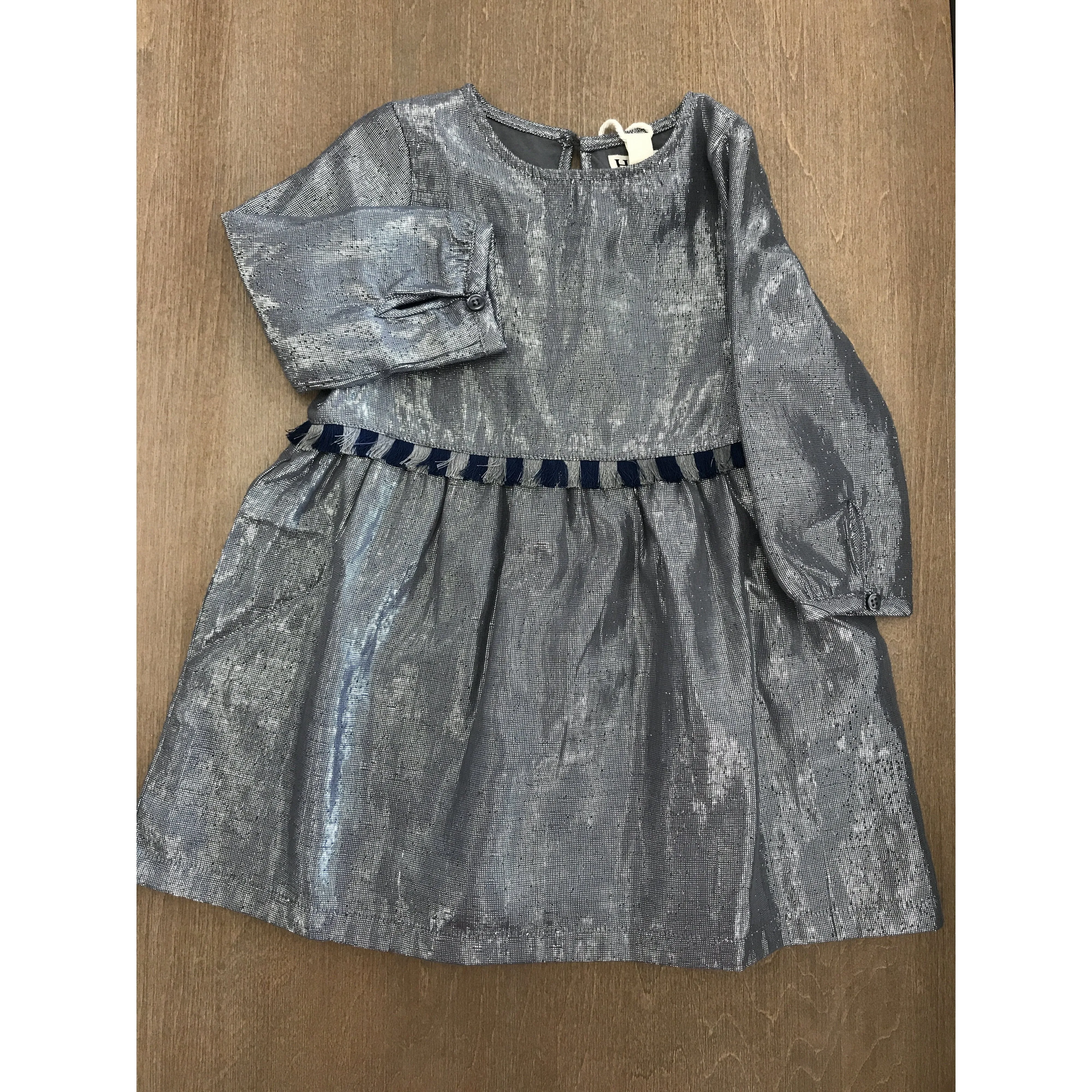 Hatley Metallic Silver Party Dress