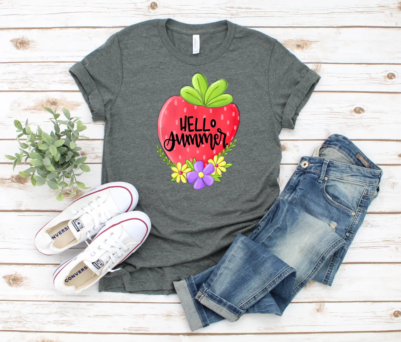 Hello Summer Strawberry Tee
