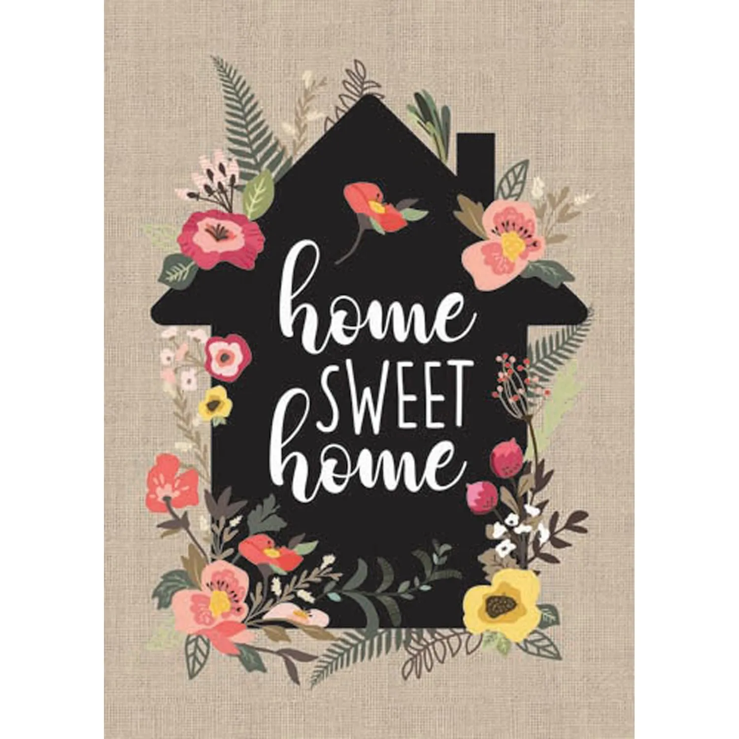 Home Sweet Home Garden Burlap Flag,14b9712