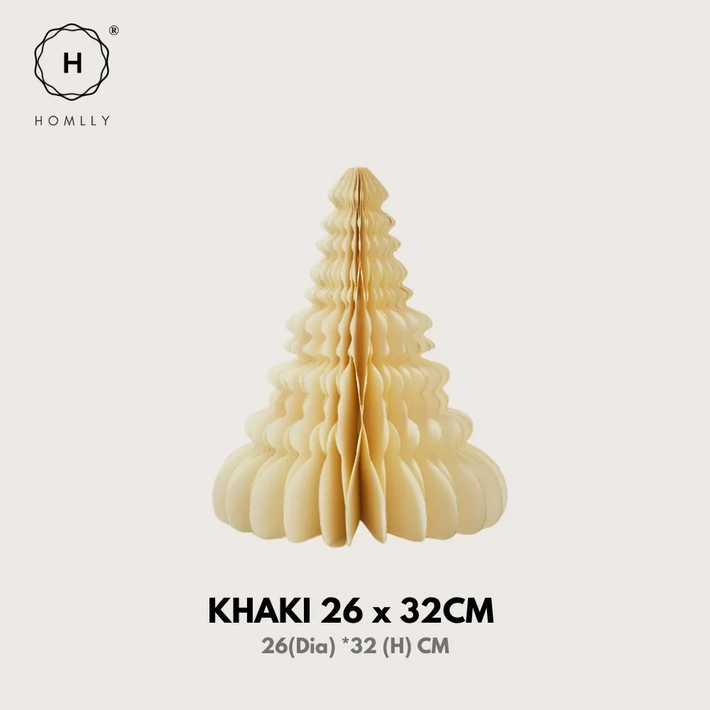 Homlly Paper Christmas Tree Table Hanging Decor Decoration Set